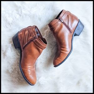 American Eagle Spencer Booties- Cognac